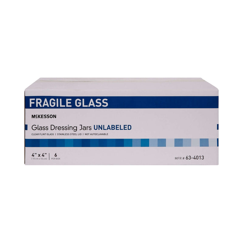 Glass Sundry Jar McKesson 4 X 4 Inch Clear | SurgiMac Dental Supply