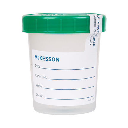 Specimen Container McKesson 120 mL (4 oz.) Screw Cap Sterile