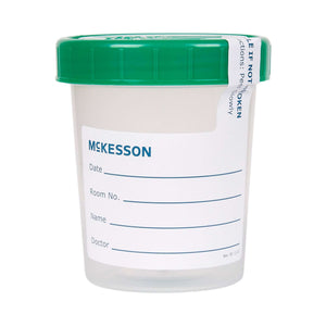 Specimen Container McKesson 120 mL (4 oz.) Screw Cap Sterile | SurgiMac Dental Supply