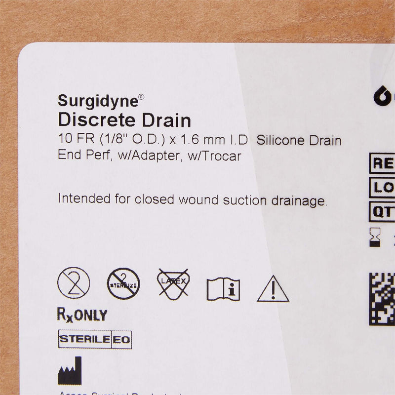Wound Drain Tube McKesson Brand Silicone Perforated Style 10 Fr. Size Sterile | SurgiMac Dental Supply
