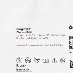 Wound Drain Tube McKesson Brand Silicone Perforated Style 10 Fr. Size Sterile | SurgiMac Dental Supply