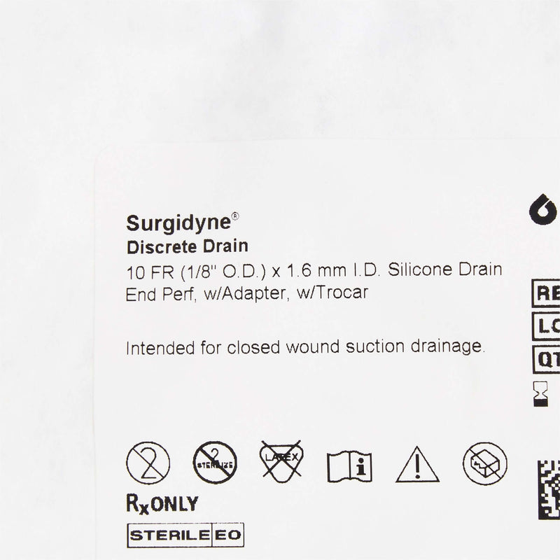 Wound Drain Tube McKesson Brand Silicone Perforated Style 10 Fr. Size Sterile | SurgiMac Dental Supply