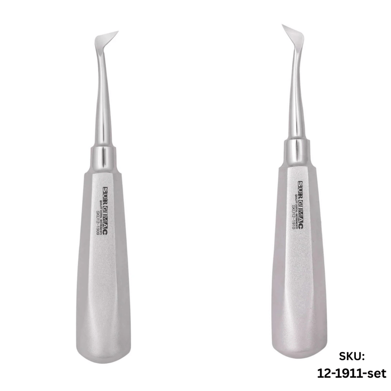 SurgiMac #4R and 4L Seldin Elevator Set, Stainless Steel, Air Series, 2/Pk | SurgiMac Dental Supply