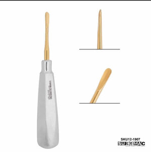 SurgiMac #34 Seldin Elevator, Straight, Gold Tips, Stainless Steel, Air Series, 1/Pk 12-1907