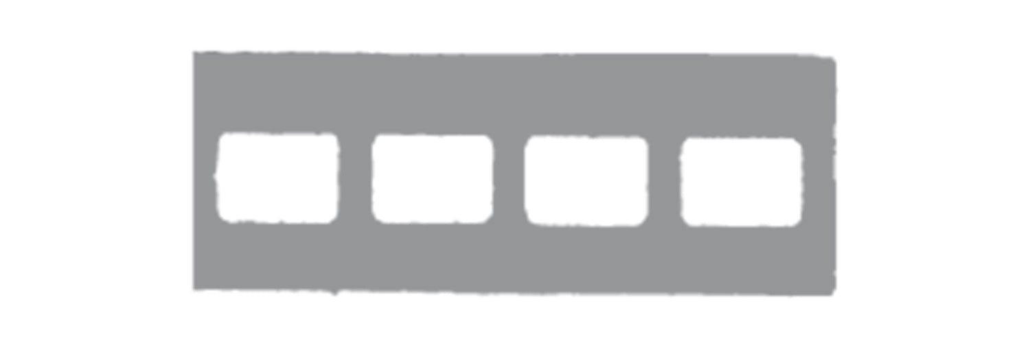 Flow Dental Grip Right Film Mounts Plastic/Translucent 4 Window Horizontal, Size 2, Box