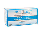 Safe-Dent Sponges 4" x 4" 4-Ply Non-Sterile Non-Woven Sponges, Case of 2000 | SurgiMac Dental Supply