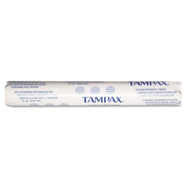 Procter & Gamble | Tampax Tampons, Individually Wrapped and in Vending Tube, Vendible, 5 in Lg, Tampax, 500 PK | 7301002500