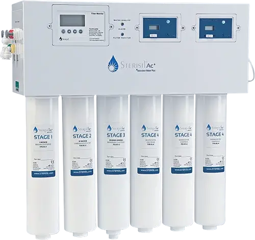 Sterisil AC+ System Produces Autoclave Water (for Water >250 PPM TDS). Incl. UV bulb | SurgiMac Dental Supply