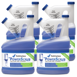 Solmetex PowerScrub Vaccuum Line Cleaner 4 x 64 oz | SurgiMac Dental Supply