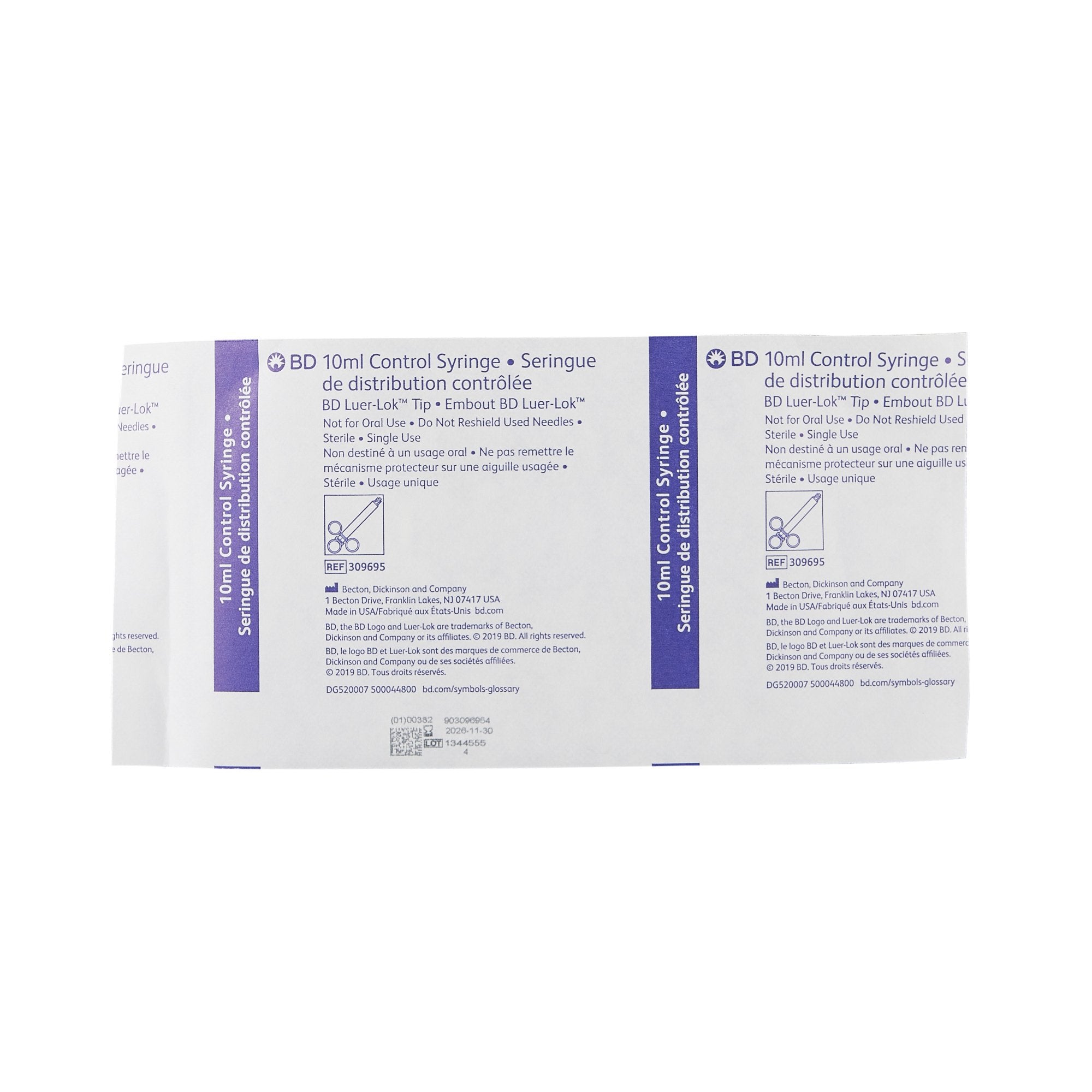 BD Control Syringe BD LuerLok Luer Lock Tip 309695 SurgiMac