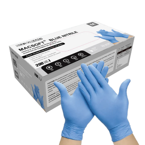 SurgiMac Nitrile Exam Glove, Chemo Tested, Blue, MacSoft, 200/Box