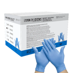 SurgiMac Nitrile Exam Glove, Chemo Tested, Blue, MacSoft, 200/Box, 10Box/Case
