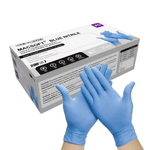 SurgiMac Nitrile Exam Glove, Chemo Tested, Blue, MacSoft, 200/Box, 10Box/Case
