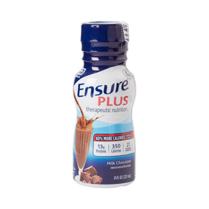 Oral Supplement Ensure Plus Therapeutic Nutrition Milk Chocolate Flavor Liquid 8 oz. Bottle 58299