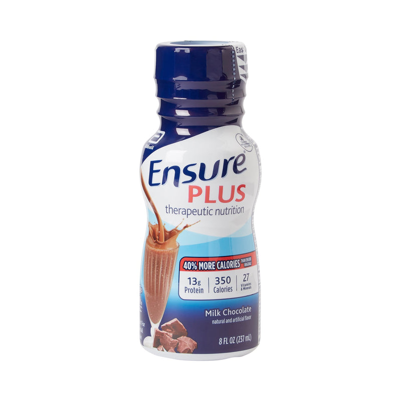 Oral Supplement Ensure Plus Therapeutic Nutrition Milk Chocolate Flavor Liquid 8 oz. Bottle 58299