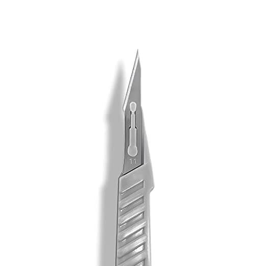 Surgical Scalpel Blade, Plastic Handle, ProCut, Sterile, Stainless Steel, Box of 10 10-4110-P