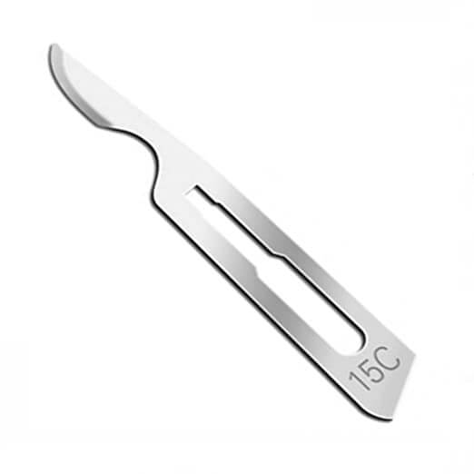 Surgical Scalpel Blade, Plastic Handle, ProCut, Sterile, Stainless Steel, Box of 10 10-4110-P