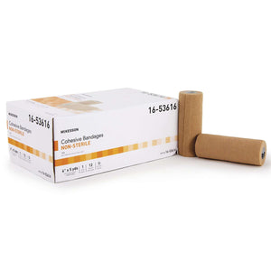 Cohesive Bandage McKesson 6 Inch X 5 Yard Self-Adherent Closure Tan NonSterile Standard Compression | SurgiMac Dental Supply