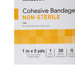 Cohesive Bandage McKesson 1 Inch X 5 Yard Self-Adherent Closure Tan NonSterile Standard Compression | SurgiMac Dental Supply