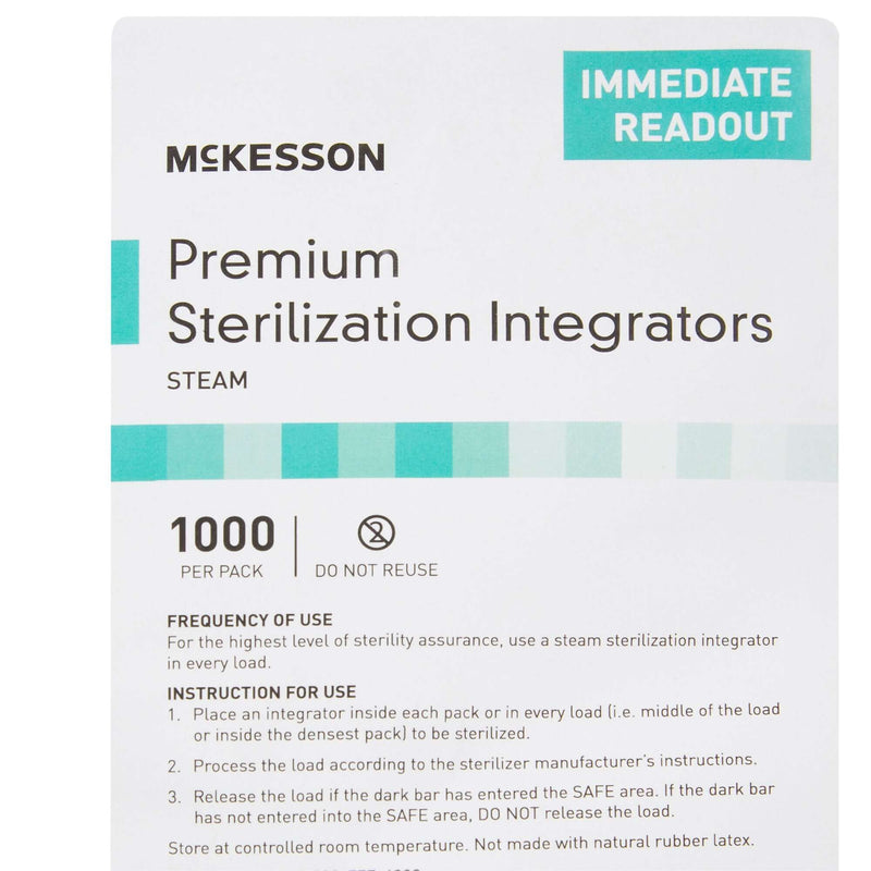 McKesson Sterilization Chemical Integrator Strip Steam 4 Inch 73-SSI1000