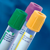 BD Vacutainer Plus 2 mL Venous Blood Collection Tube with Lithium Heparin - Green Hemogard Closure 366664-1