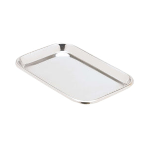Miltex Mayo Tray Size 10, 10" x 6-1/2" x 23/32", Non-Perforated Stainless | SurgiMac Dental Supply