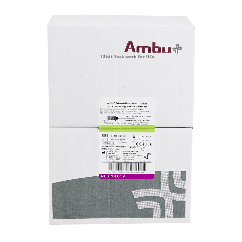 EMG Needle Electrode with Leadwire Ambu Neuroline 74338-45/40