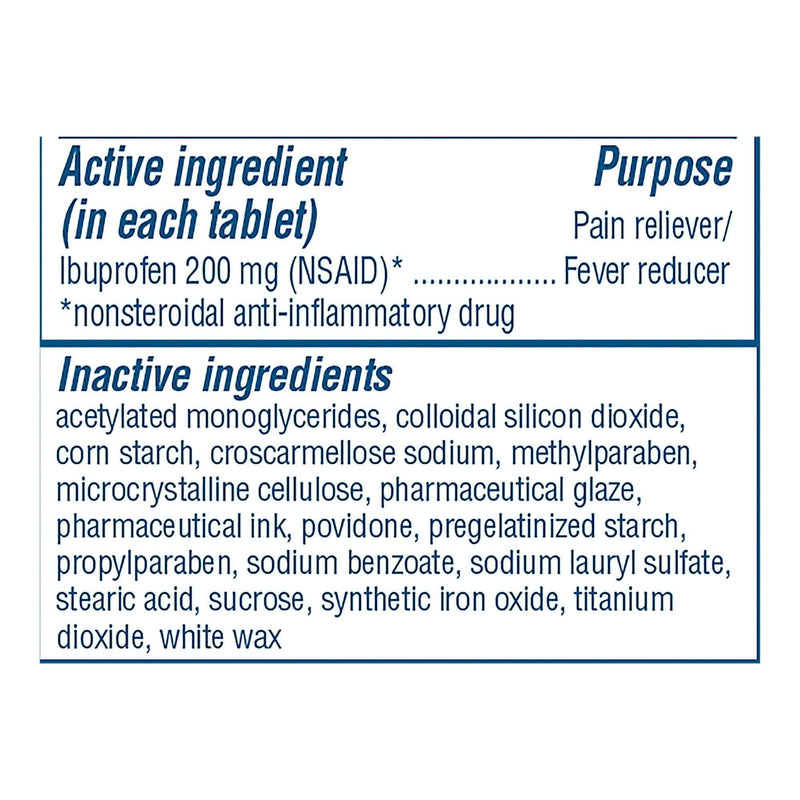 Pain Relief Advil 200 mg Strength Ibuprofen Tablet 100 per Bottle | SurgiMac Dental Supply