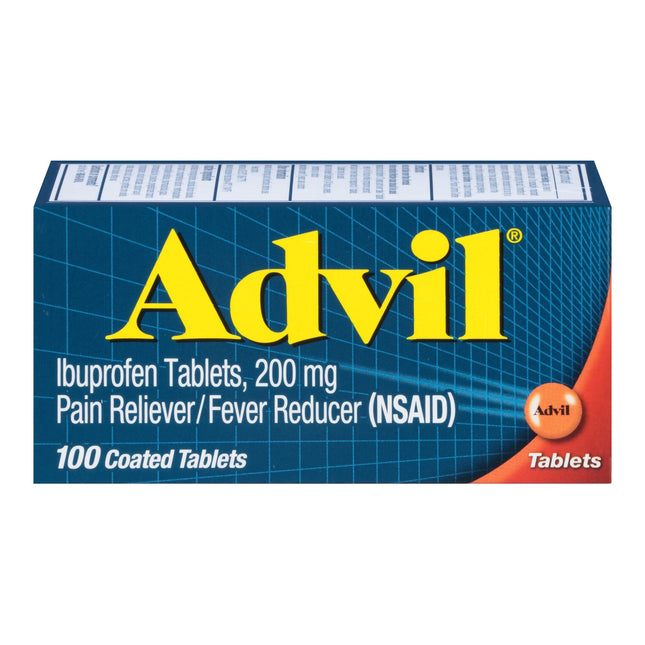 Pain Relief Advil 200 mg Strength Ibuprofen Tablet 100 per Bottle