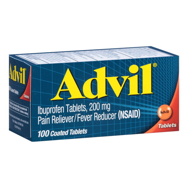 Pain Relief Advil 200 mg Strength Ibuprofen Tablet 100 per Bottle