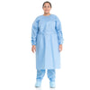 Protective Procedure Gown Halyard Tri-Layer  Blue NonSterile AAMI Level 3 Disposable