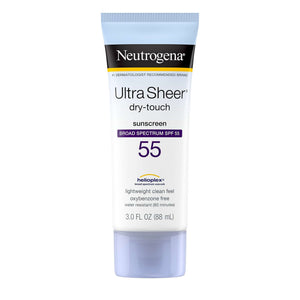 Sunscreen Neutrogena Ultra Sheer SPF 55 Lotion 3 oz. Tube | SurgiMac Dental Supply