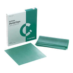 HySolate Latex Rubber Dam, 6" x 6", Heavy Gauge Green, Unflavored Unscented, 36/Box | SurgiMac Dental Supply
