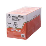 Monocryl™ Plus Poliglecaprone 25 with Irgacare MP Antibacterial Suture PS-2 3/8 Circle Precision Reverse Cutting Needle Size 4-0 Monofilament | SurgiMac Dental Supply