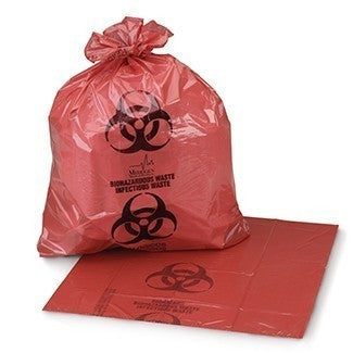 Medegen Medical Products | Medegen Medical Products, LLC Biohazard Bag, 30.5" x 41", 1.1 ml, Red/Black | 2042M