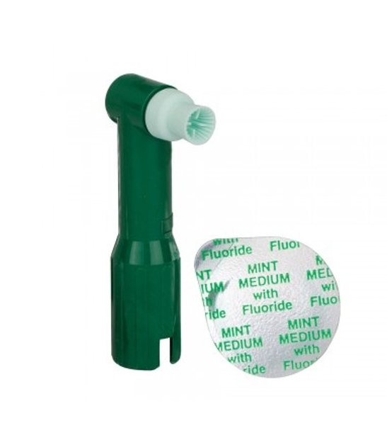 Young Dental | Denticator Original Green DPA - Soft Green Cup/Mint Medium Paste, 100/bx, 9/cs | 550310