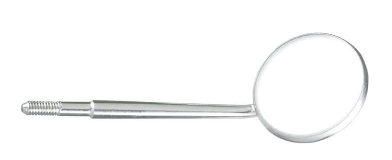 Miltex Size 4 cone socket magnifying metal mouth mirror, box of 12 mirrors | SurgiMac Dental Supply