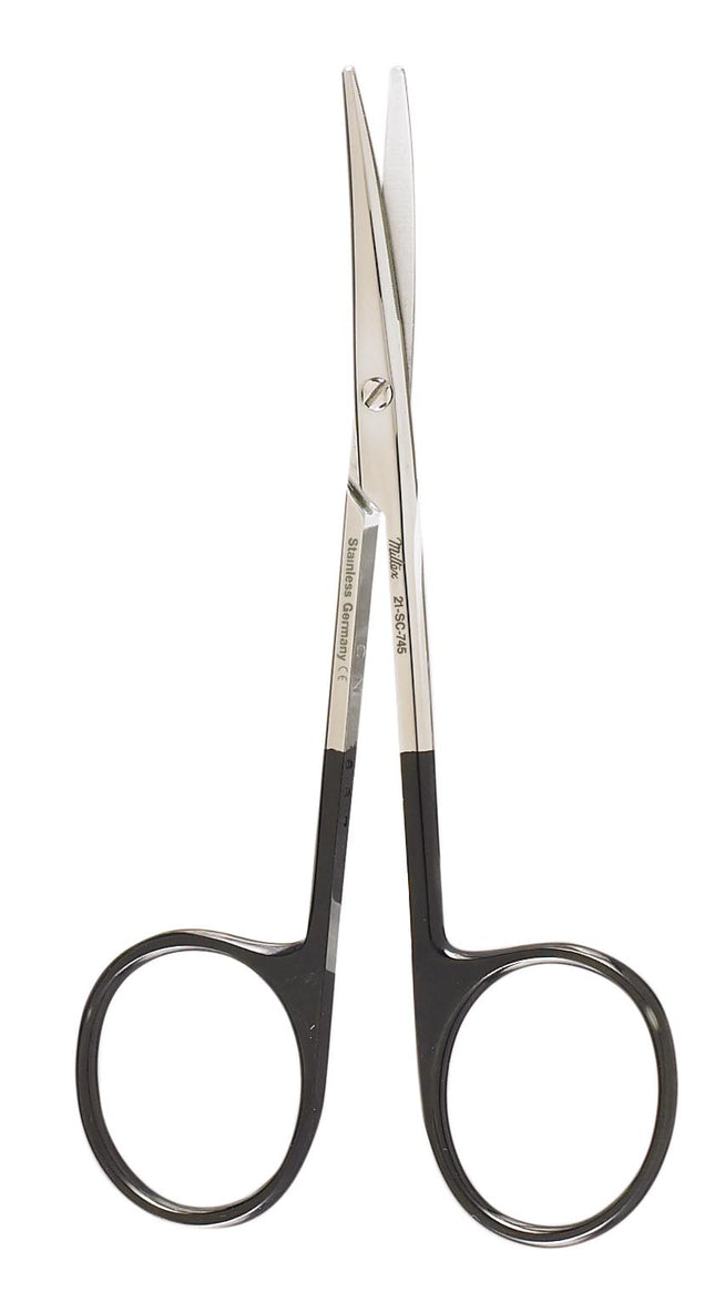 Integra Lifesciences | Miltex 4.5" PAR Dissecting & Tissue Scissors, SuperCut, with curved delicate | 21-SC-745