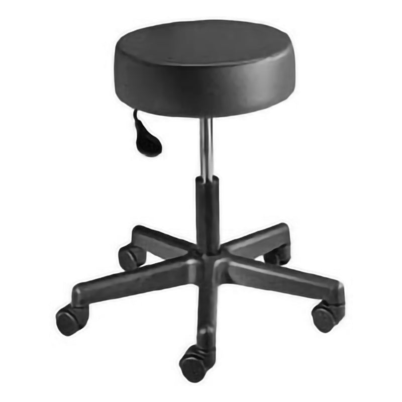 Exam Stool McKesson Backless Pneumatic Height Adjustment 5 Casters Black