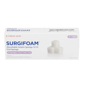 Surgifoam Absorbable Hemostatic Sponge 1 X 1 X 1 X 1 cm Sterile | SurgiMac Dental Supply
