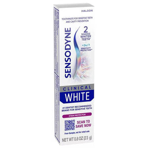 Sensodyne Clinical White Toothpaste 0.8oz Tube, 36/Case | SurgiMac Dental Supply