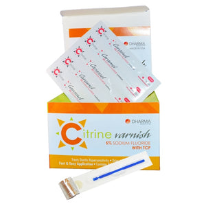 Citrine 5% Sodium Fluoride Varnish with TCP - Caramel. Case of 12 boxes: 50