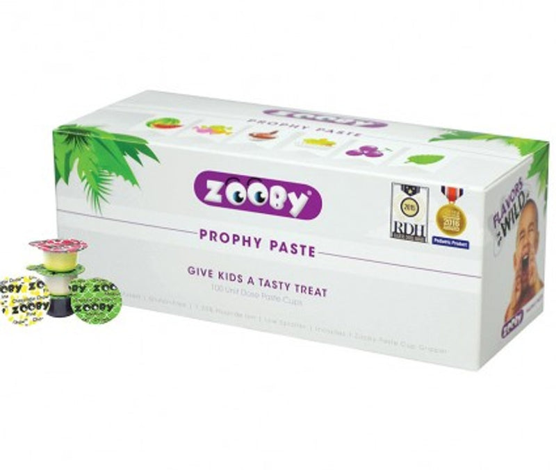 Zooby Coarse Grit, Animal Pack Assorted Flavors, Prophy Paste with Xylitol 600010-1