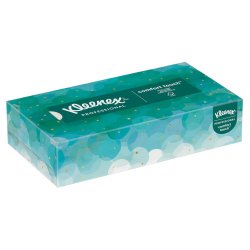 Kleenex Facial Tissue White 8-1/5 X 8-2/5 Inch 100 Count