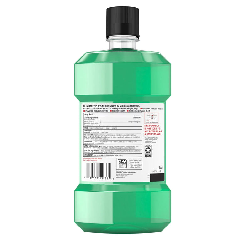 Freshburst Listerine, 1.5 Liter, 6/cs 42855