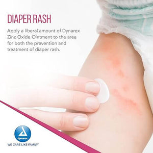 Dynarex Zinc Oxide Ointment, Protective Skin Barrier Ointment, Soothes, Prevents, and Relieves Diaper Rash, Chaffed Skin, and Irritation, White, 72 – 1 oz. Tubes of Ointment | SurgiMac Dental Supply