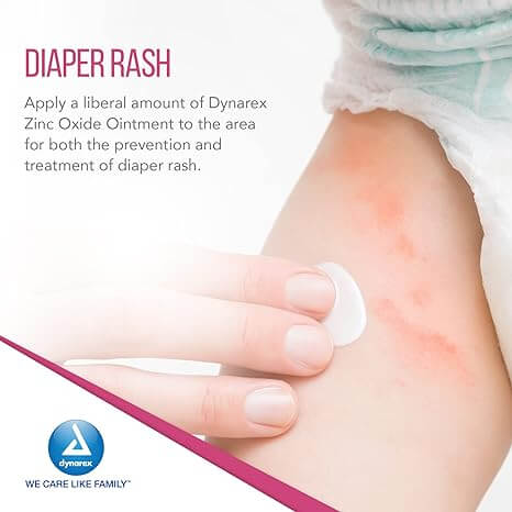 Dynarex Zinc Oxide Ointment, Protective Skin Barrier Ointment, Soothes, Prevents, and Relieves Diaper Rash, Chaffed Skin, and Irritation, White, 72 – 1 oz. Tubes of Ointment | SurgiMac Dental Supply