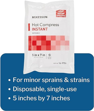 Instant Hot Pack, Hot Compress, General Purpose Plastic Disposable by McKesson 59-57H