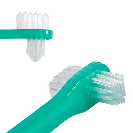 Denture Brush 2-Sided Bristle Green
