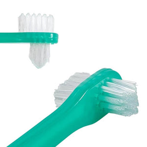 Denture Brush 2-Sided Bristle Green 16-TBDEN